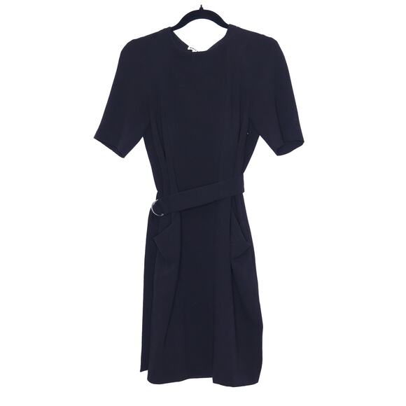 WHISTLES Belted Wrap Around Dress Sheath Knee Length Short Sleeves Women's 6 - Picture 1 of 14